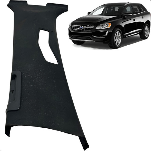Acabamento Moldura Coluna Esquerda Volvo Xc60 2.0 2014 A2017 Preto