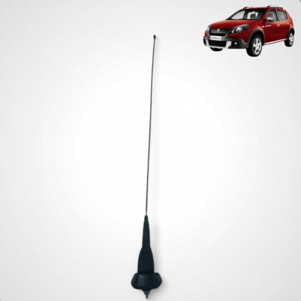 Antena Sandero 2009 2010 2011 2012 2013 2014 Preto