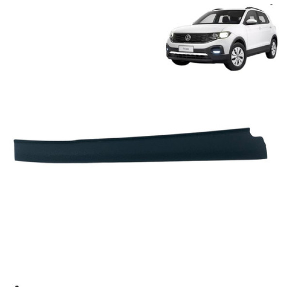 Moldura Soleira Dianteira Esquerda Tcross 2020 2024  Preto