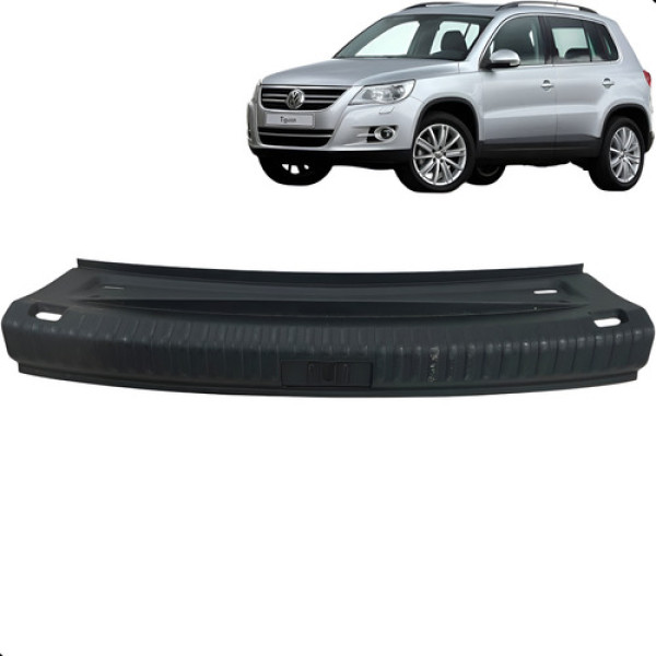 Soleira Porta Malas Tiguan 2010 2011 2012 2013 2014  Preto