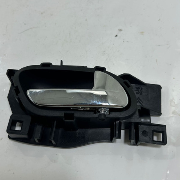 Maçaneta Porta Traseira Direita Peugeot 308 2013 A 2016 Preto Traseira