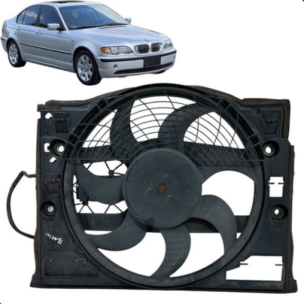 Ventoinha Com Defletor Bmw 325i 2.5 E46 2000 A 2003