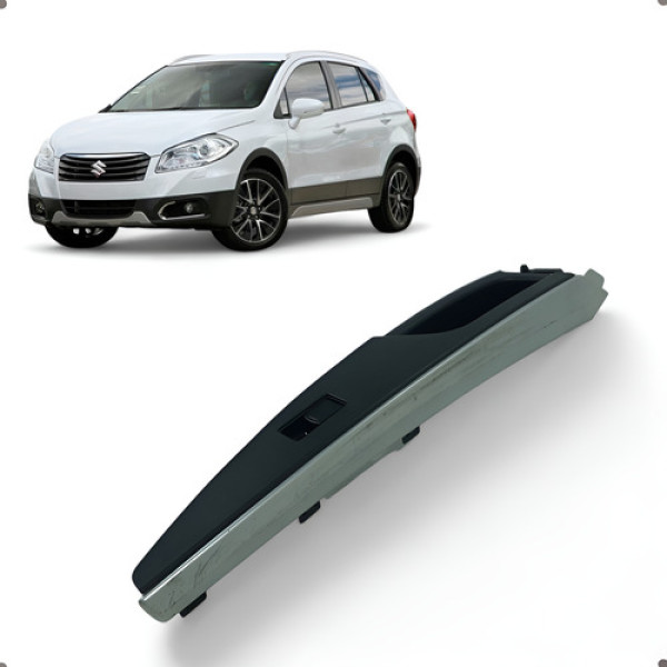 Moldura Porta Traseira Esquerda Suzuki Scross 2016 A 2019 Preto