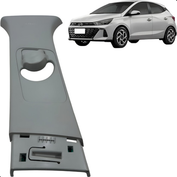 Moldura Coluna Central Esquerda Hyundai Hb20 2023 A 2025