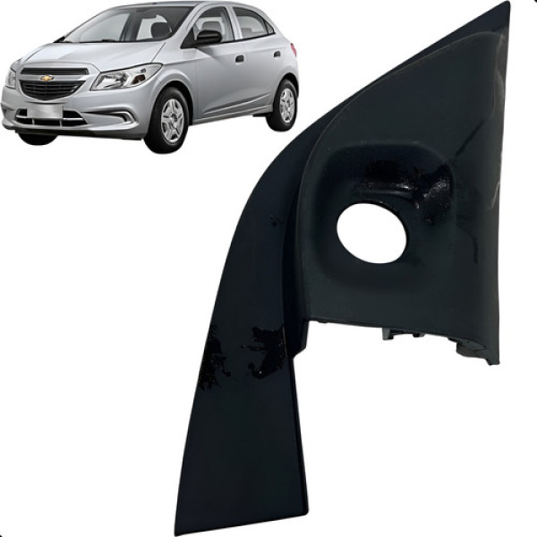 Moldura Acabamento Retrovisor Direito Onix 2013 A 2019 Preto