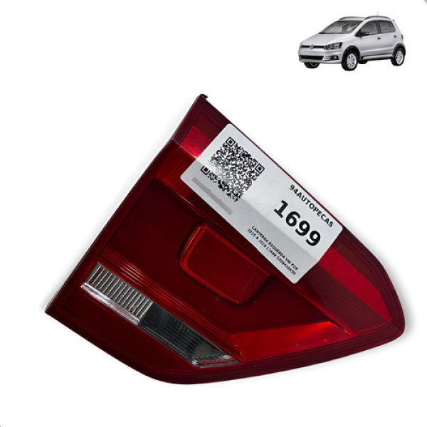 Lanterna Tampa Traseira Fox 2015 2016 2017 A 2021 Esquerda Esquerdo/motorista Vermelho