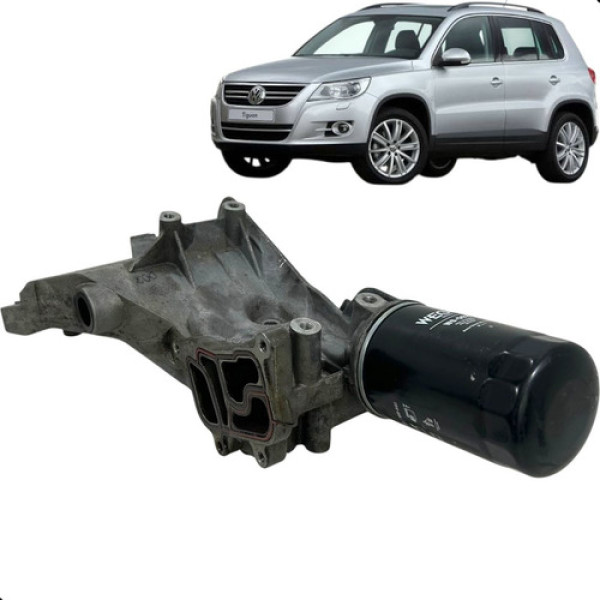 Suporte Filtro Óleo Volkswagen Tiguan 2.0 2010 A 2014