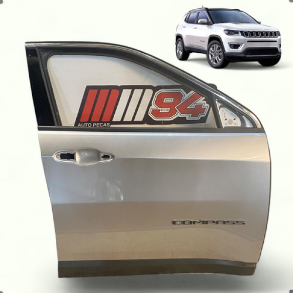 Porta Dianteira Direita Jeep Compass 2017 2018 2019 A 2021 Dianteira Direita Prateado