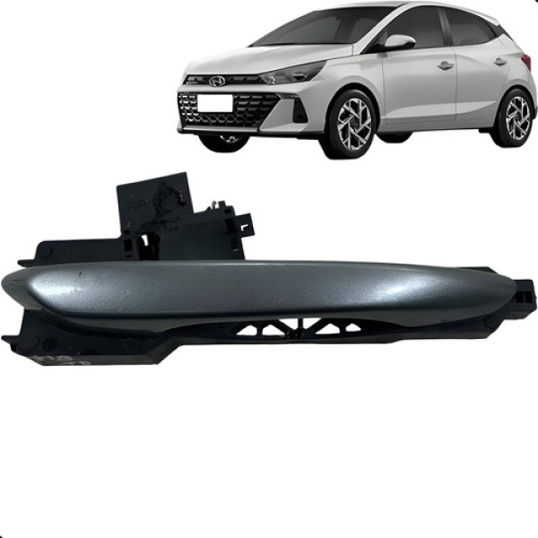 Maçaneta Porta Traseira Direita Hyundai Hb20 2023 2024 2025 Cinza Traseira