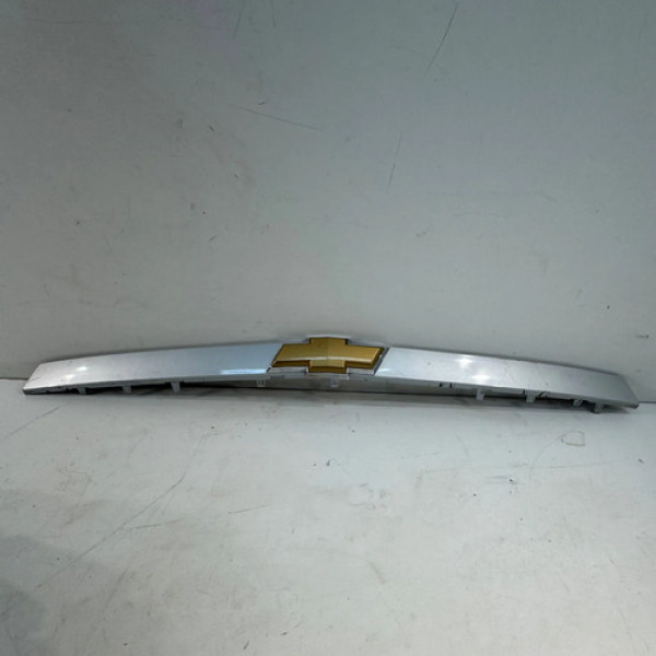 Moldura Friso Grade Dianteira Chevrolet Meriva 1.8 2009 2012 Cinza Brilhante