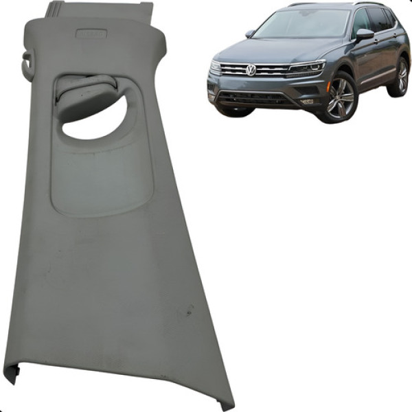 Acabamento Coluna Central Esquerdo Tiguan Allspace 2018 A 20 Cinza