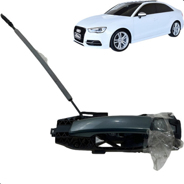 Maçaneta Porta Audi S3 A3 Sedan 2014 2015 2016 Diant Direita Preto Dianteira