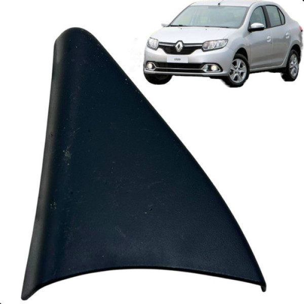Acabamento Espelho Interno Esquerdo Logan 2015 A 2017 Preta