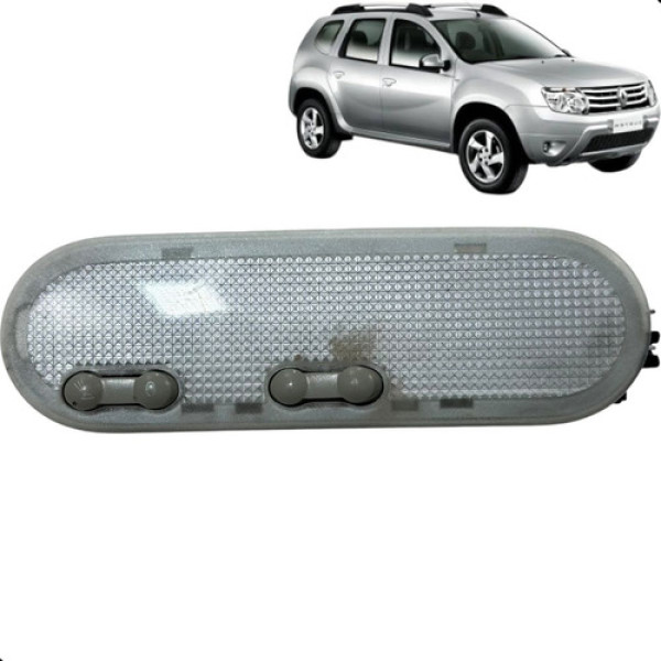 Luz Teto Cortesia Dianteira Duster 2012 A 2015 2 Botoes