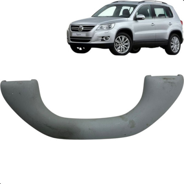 Alça Teto Pqp Traseira Tiguan 2010 A 2014 Ambos Lados  Caramelo