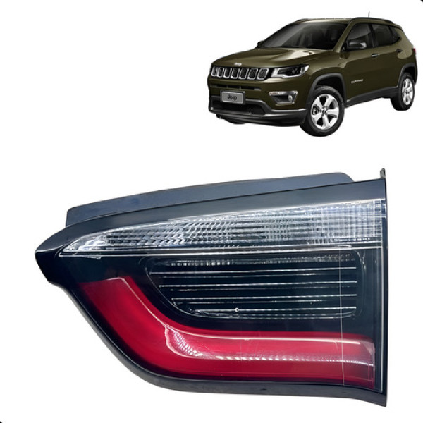 Lanterna Direita Tampa Traseira Compass 2017 2018 2019 2020 Direito/passageiro Vermelha