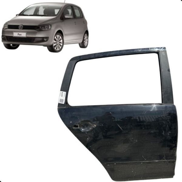 Porta Traseira Direita Fox 2009 2010 2011 2012 2013 Traseira Direita Preta