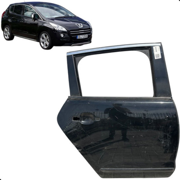 Porta Traseira Direita Peugeot 3008 2011 2012 2013 2014 2015 Traseira Direito Preto