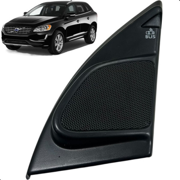 Moldura Acabamento Retrovisor Direito Volvo Xc60 2015 A 2017 Preto