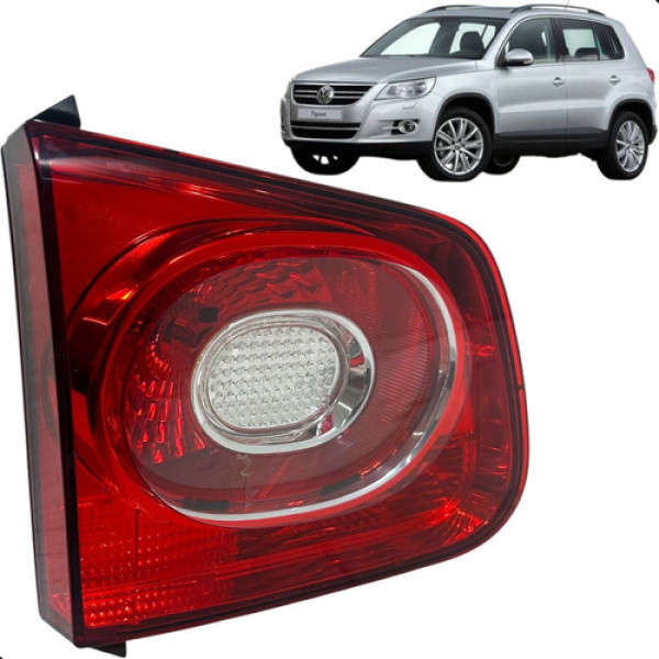 Lanterna Esquerda Porta Malas Tiguan 2010 2011 2012 2013 Vermelho Esquerdo/motorista