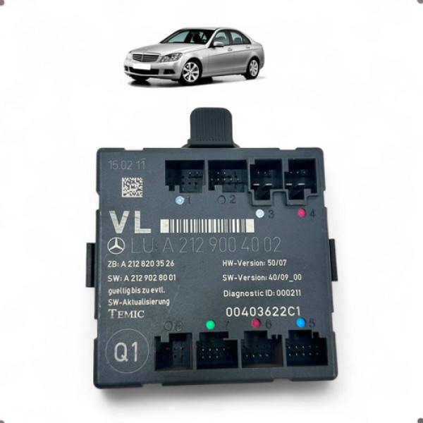 Módulo Porta Diant Esquerda Mercedes C180 2010 2011 2012 C