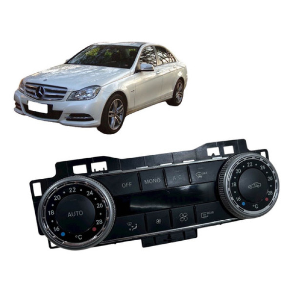 Botão Comando Ar Condicionado Mercedes C200 C180 2009 A 2012 Preto
