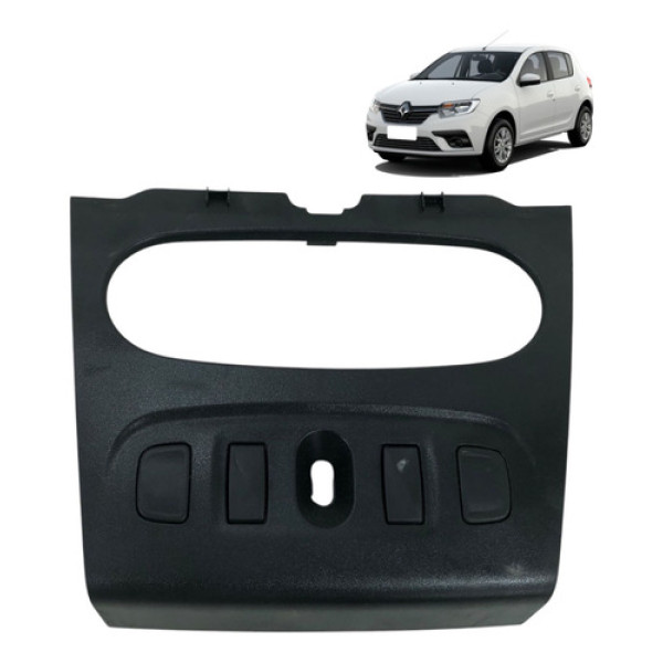 Moldura Painel Central Sandero Logan 2015 2018