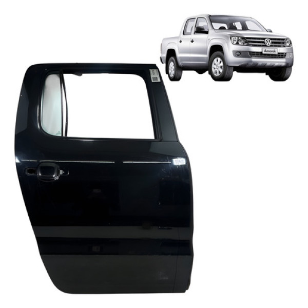 Porta Traseira Direita Amarok 2010 A 2023 Preto Direito Traseira