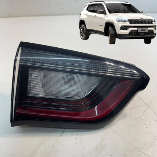 Lanterna Traseira Esquerda Compass 2022 A 2024 Tampa Malas Esquerdo/motorista Branco
