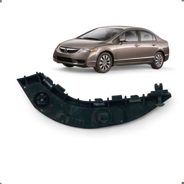 Guia Parachoque Dianteiro Direito Honda Civic 2007 A 2011 