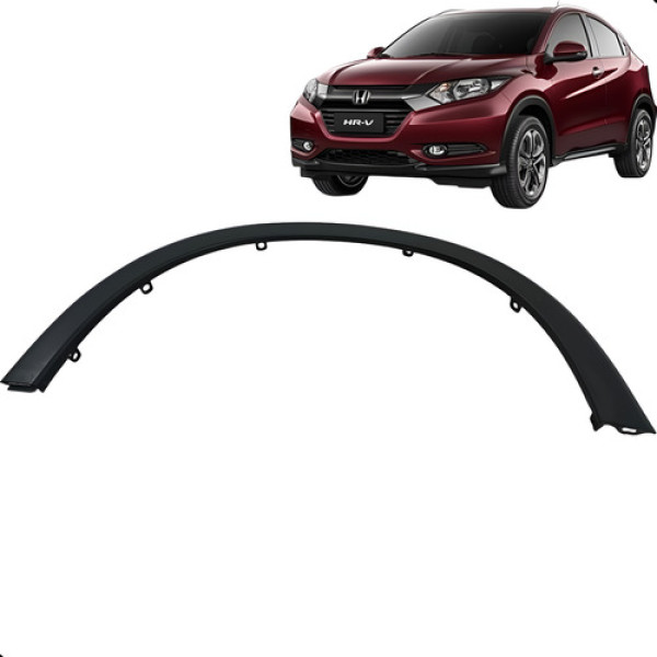 Moldura Paralama Dianteira Direita Honda Hrv Hr-v 2016 2021 Preto