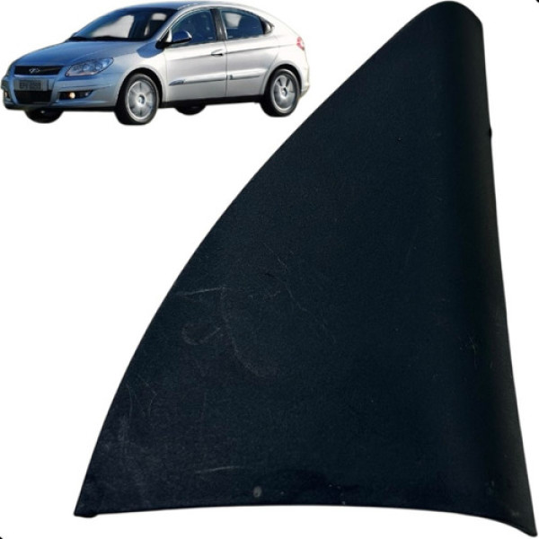 Moldura Interna Retrovisor Direito Chery Cielo 1.6 2010 Preto