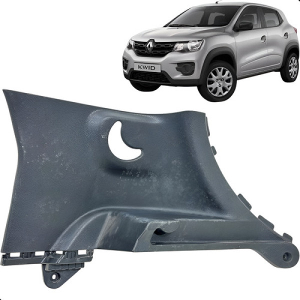 Acabamento Coluna Traseira Direita Renault Kwid 2018 A 2021 Preto