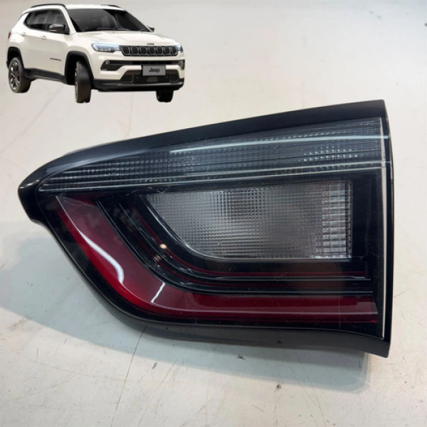 Lanterna Traseira Direita Jeep Compass 2022 2024 Tampa Mala Direito/passageiro Vermelho