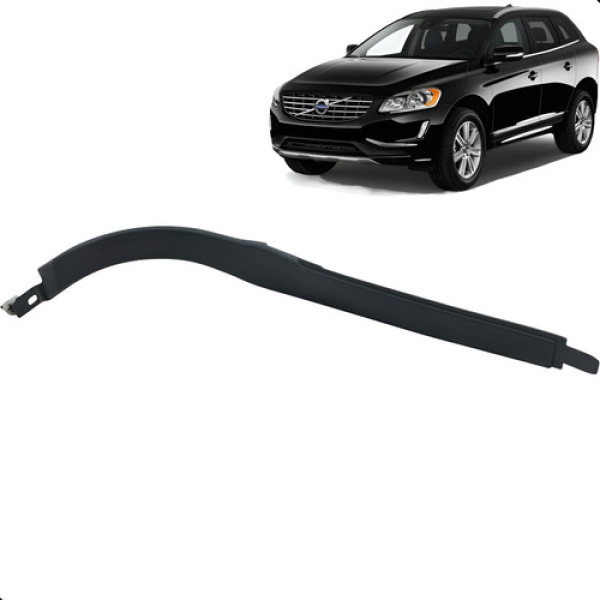 Acabamento Painel Direito Volvo Xc60 2015 A 2017 Preto Listras