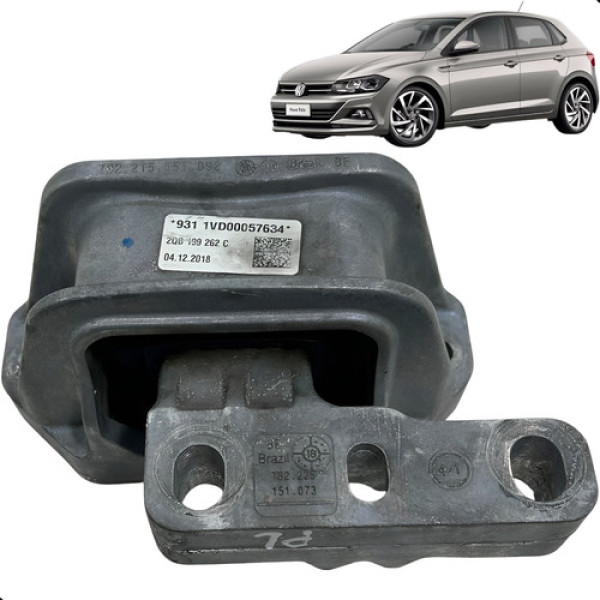 Coxim Direito Motor Polo Nivus 1.0 Tsi 2018 A 2021