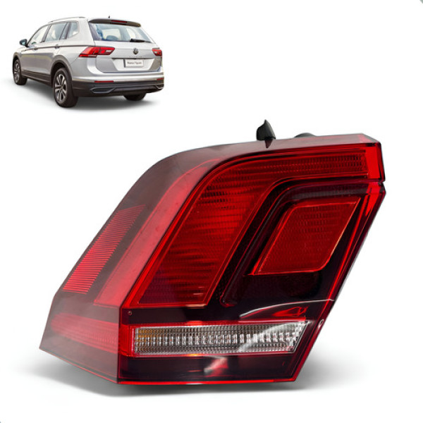 Lanterna Tiguan 2018 2019 2020 2021 Canto Esquerdo Esquerdo/motorista Vermelha