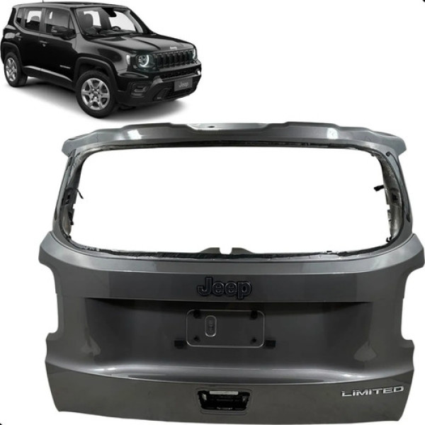 Tampa Traseira Jeep Renegade 2016 2017 2018 2019 2020 Cinza