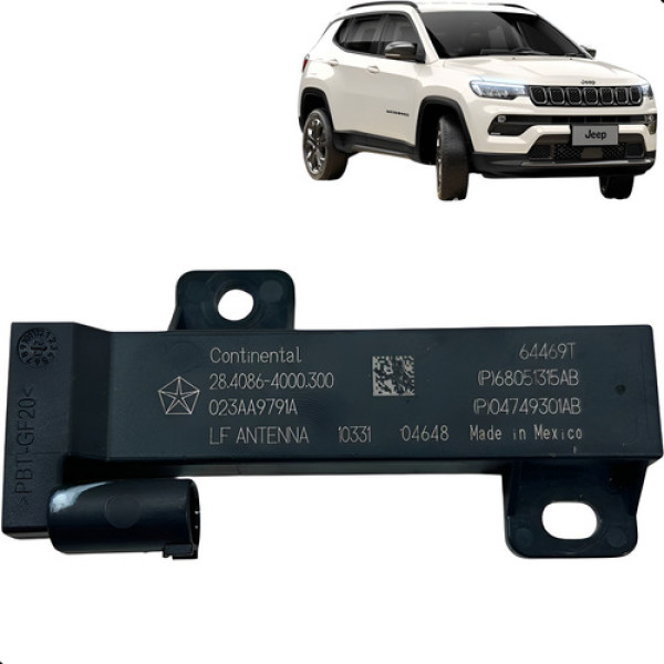 Antena Keyless Porta Traseira Direita Compass 2017 A 2024 Preto