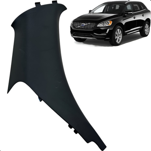 Moldura Coluna Traseira Esquerda Volvo Xc60 2.0 2015 A 2017  Preto