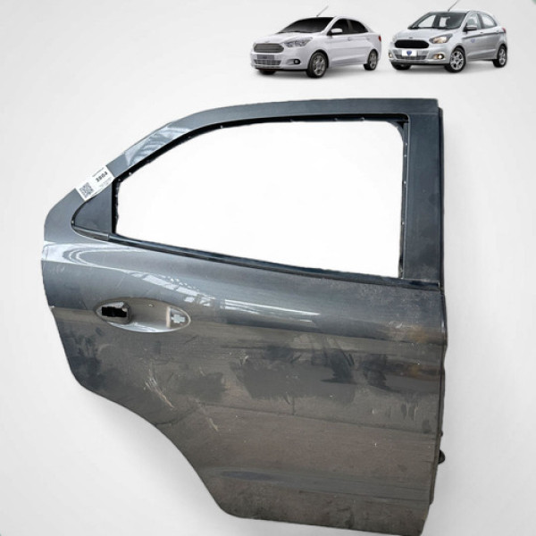 Porta Traseira Direita Ford Ka 2015 2016 2017 2018 2019 2020 Traseira Direita Cinza