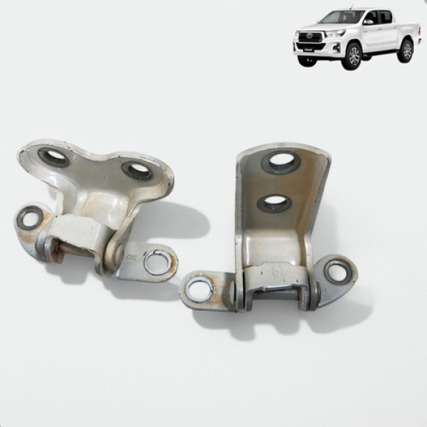 Dobradiça Porta Traseira Direita  Hilux 2016 2023 Jogo