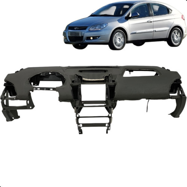 Painel Tabelier Central Chery Cielo 1.6 2010 2011 2012 Preto