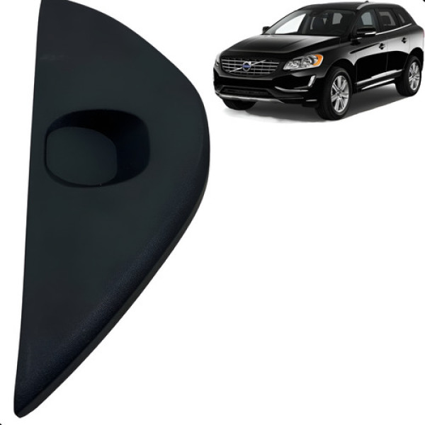 Acabamento Painel Lado Esquerdo Volvo Xc60 2.0 2015 A 2017 Preto Animal Print