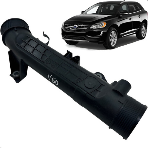 Mangueira Intercooler Volvo Xc60 2.0 2014 2015 2016 2017 Preto
