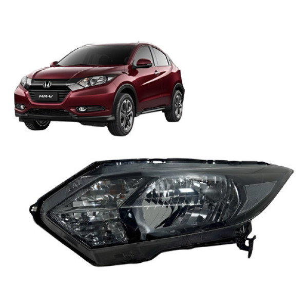 Farol Esquerdo Honda Hrv Hr-v 2016 2017 2018 2019 C/guia Esquerdo/motorista