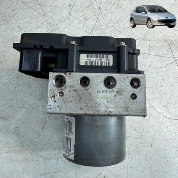Módulo Freio Abs Peugeot 307 1.6 2009 2012 Manual Preto