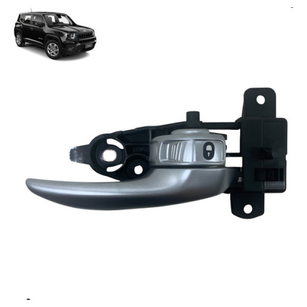 Maçaneta Interna Dianteira Direita Renegade 2017 2021 Cinza Dianteira