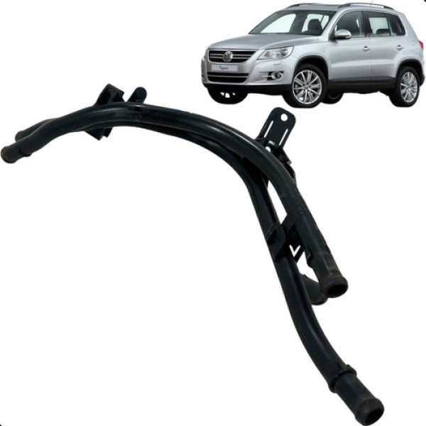 Tubo Cano Duplo Água Volkswagen Tiguan 2.0 200cv 2010 A 2014 Preto