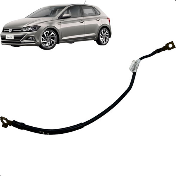 Cabo Terra Do Motor Volkswagen Polo 2018 A 2021 Preto